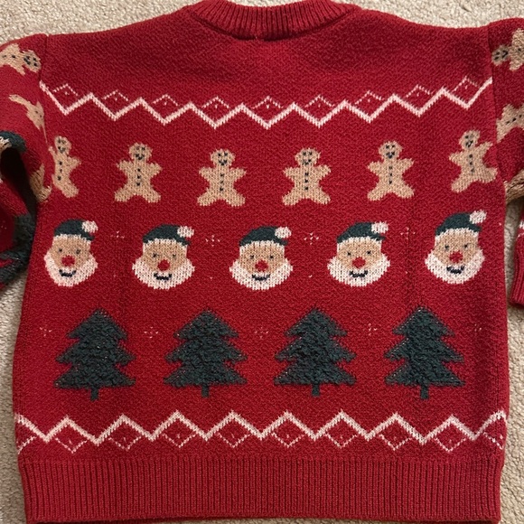 Zara Kids Red Christmas Sweater Santa, Gingerbread, Christmas Tree - Picture 5 of 6